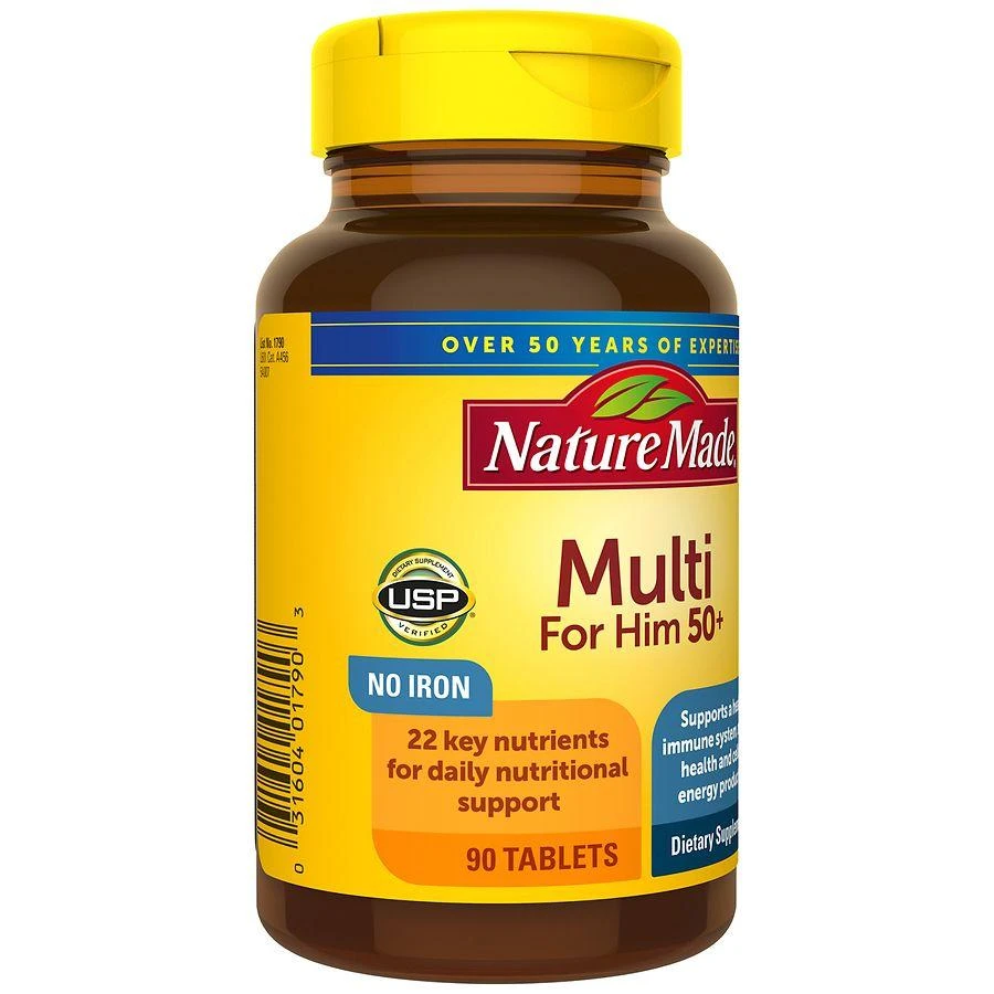 Nature Made Multivitamin for Him 50+ Tablets 6