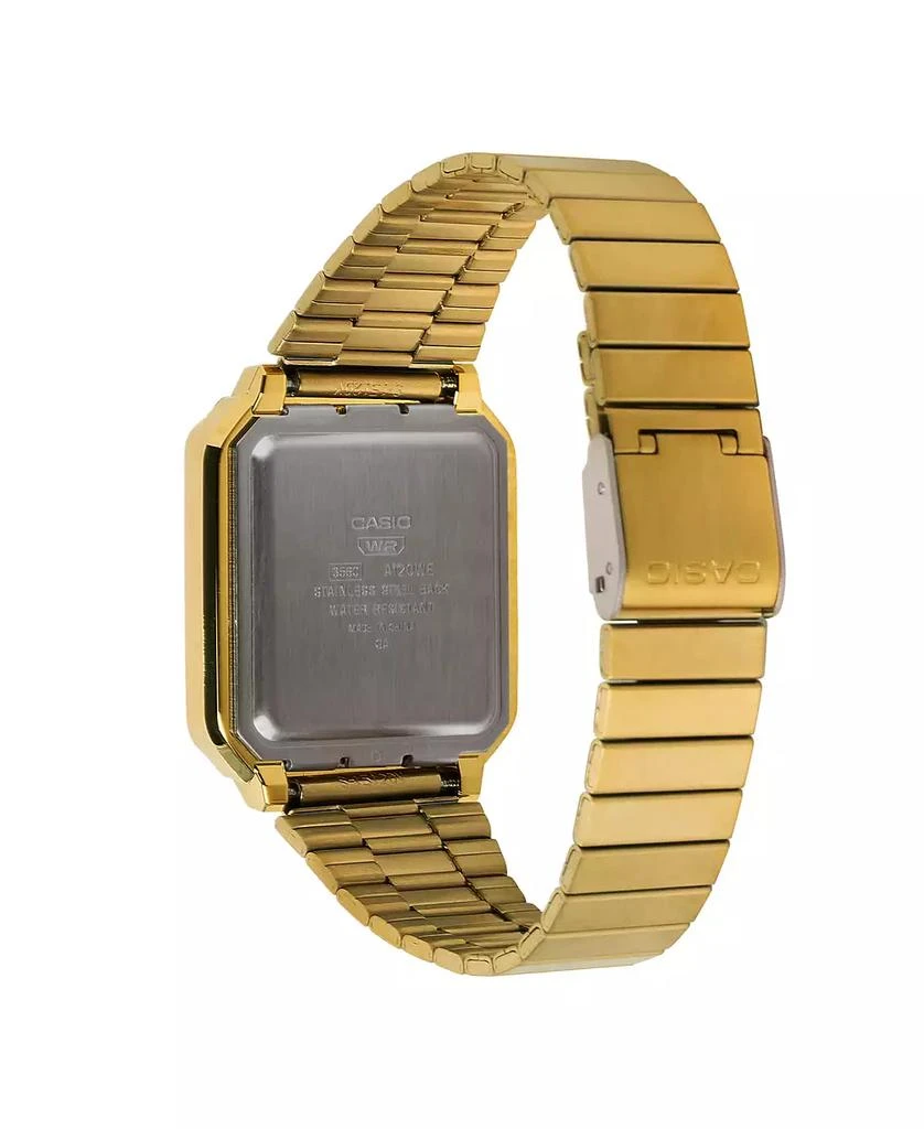G-Shock Unisex Digital Gold-Tone Stainless Steel Watch 33.5mm, A120WEG-9AVT 3