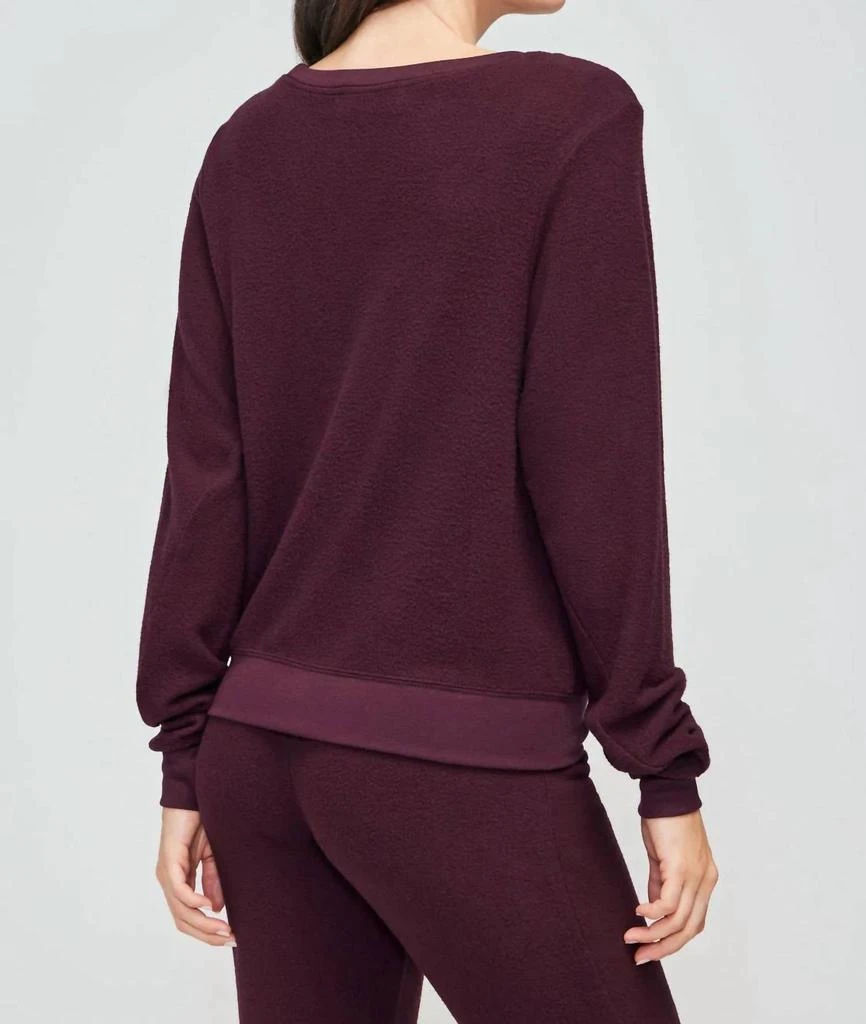 Wildfox Baggy Beach Top In Fig Set In Maroon 4
