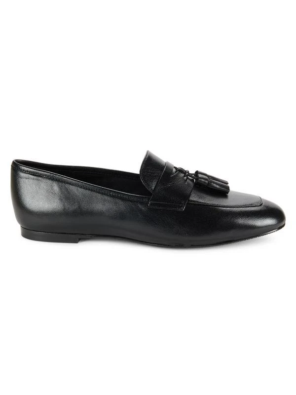 Stuart Weitzman Lyon Leather Tassel Loafers 1
