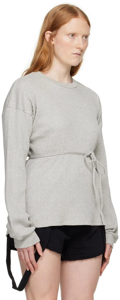 Baserange Gray Shaw Long Sleeve T-Shirt 2