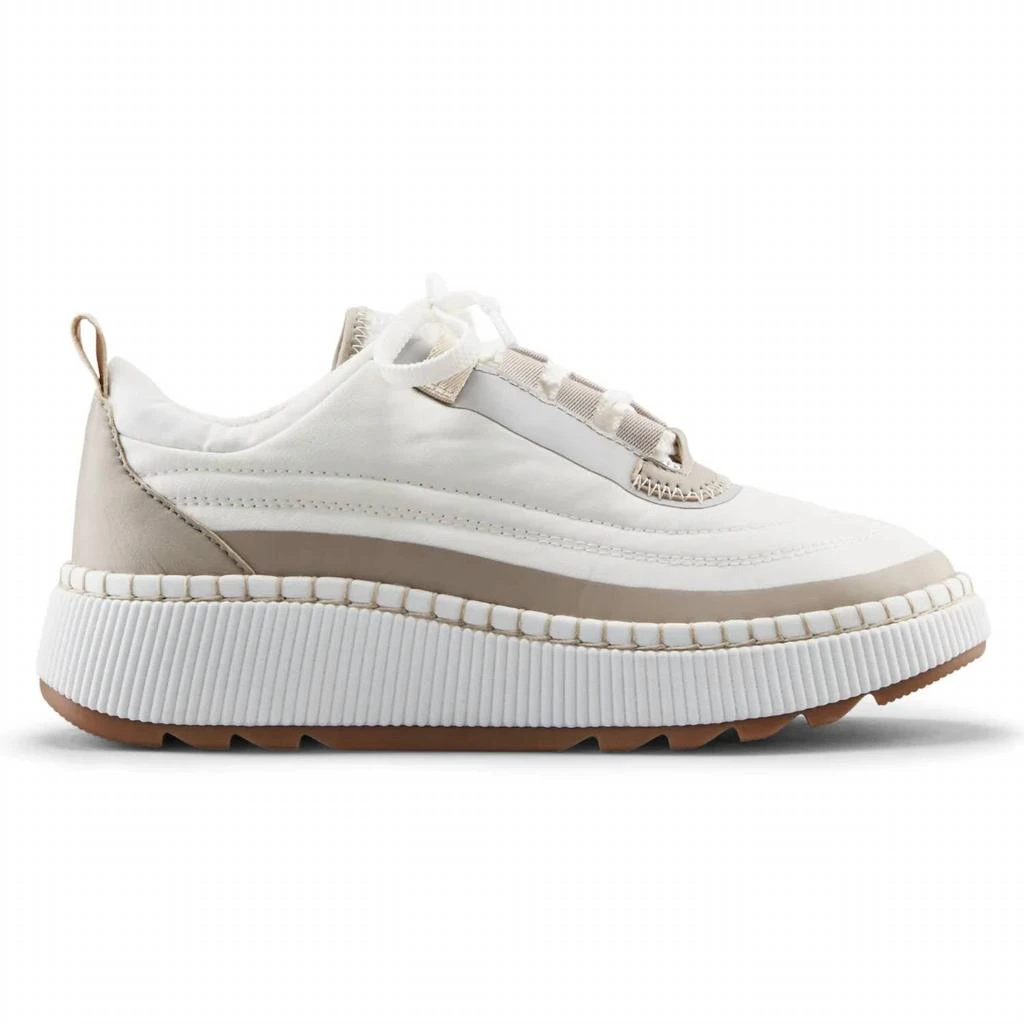 Cougar Women's Sayah Sneaker In White Taupe 1