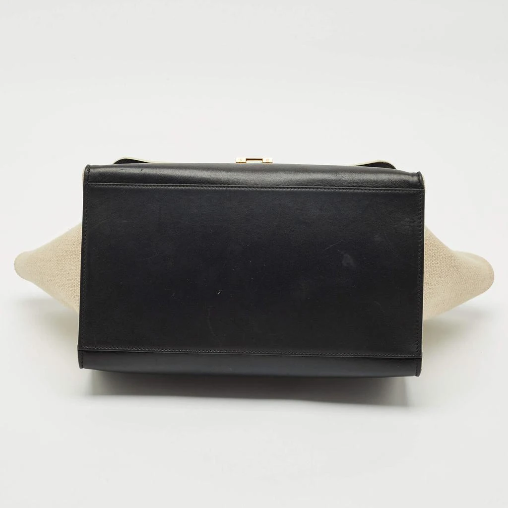 Celine Celine Tri Color Leather and Canvas Medium Trapeze Bag 6