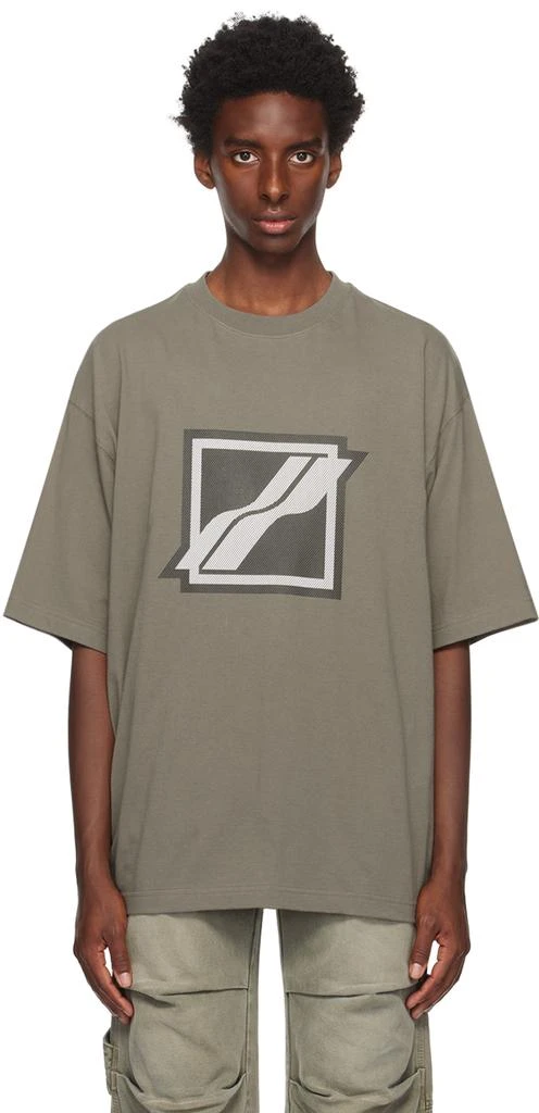 We11done Khaki Bonded T-Shirt 1