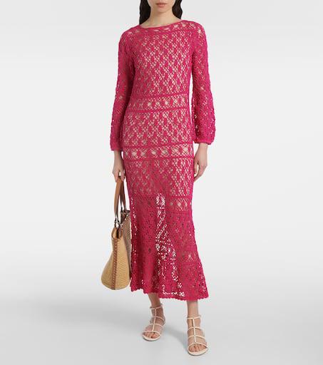 ANNA KOSTUROVA Jennifer cotton crochet maxi dress