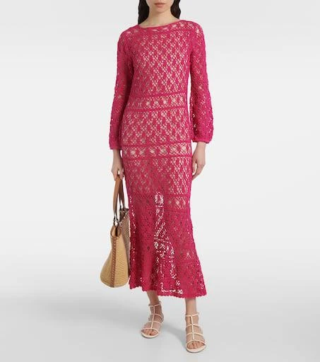ANNA KOSTUROVA Jennifer cotton crochet maxi dress 2