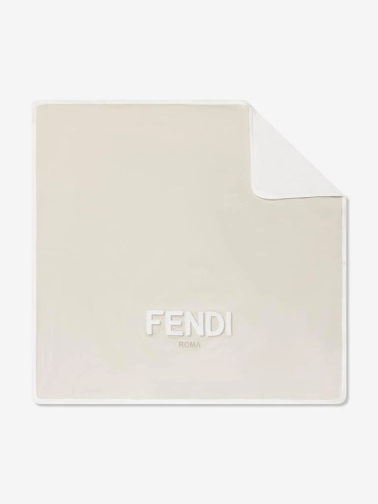 Fendi Fendi Baby Logo Blanket in Beige (80cm) 1