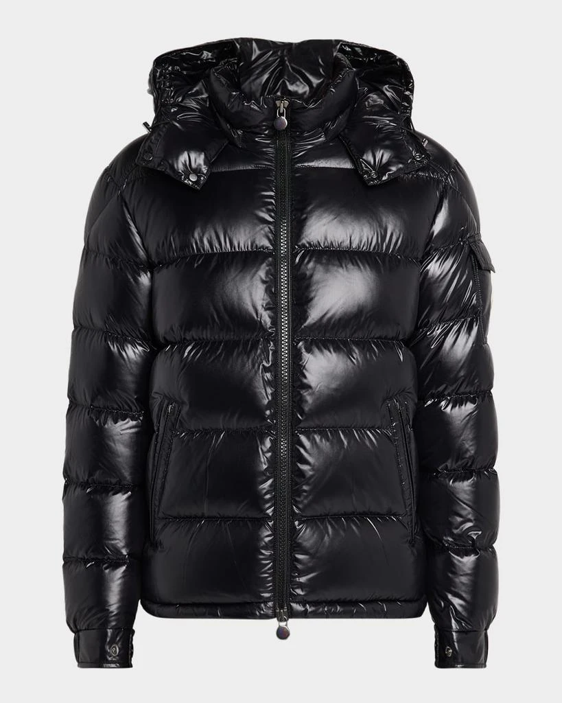Moncler Men
s Maya Hooded Short Down Puffer Jacket