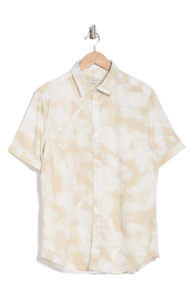 BUGATCHI Orson Abstract Print Lyocell Camp Shirt 3