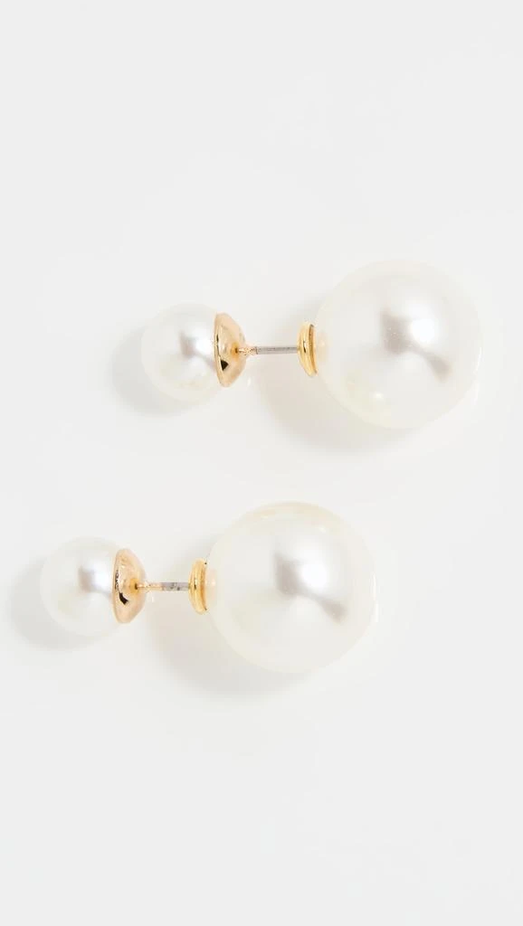 Shashi Double Ball Pearl Earrings 1