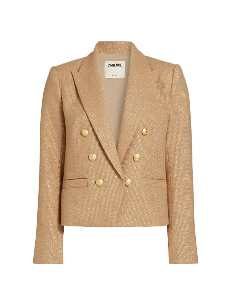 L'Agence Brooke Cotton-Blend Crop Blazer 1
