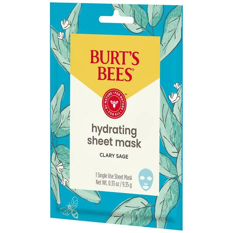 Burt
s Bees Clary Sage Hydrating Single-Use Facial Sheet Mask Clary Sage 4