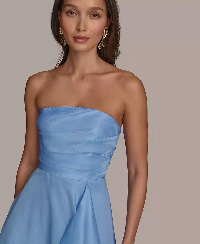 Donna Karan Women's Ruched Strapless Gown 5