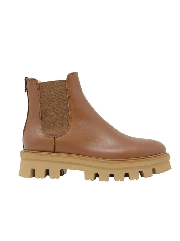 AGL Brown Leather Natalia Chelsea Ankle Boots 1