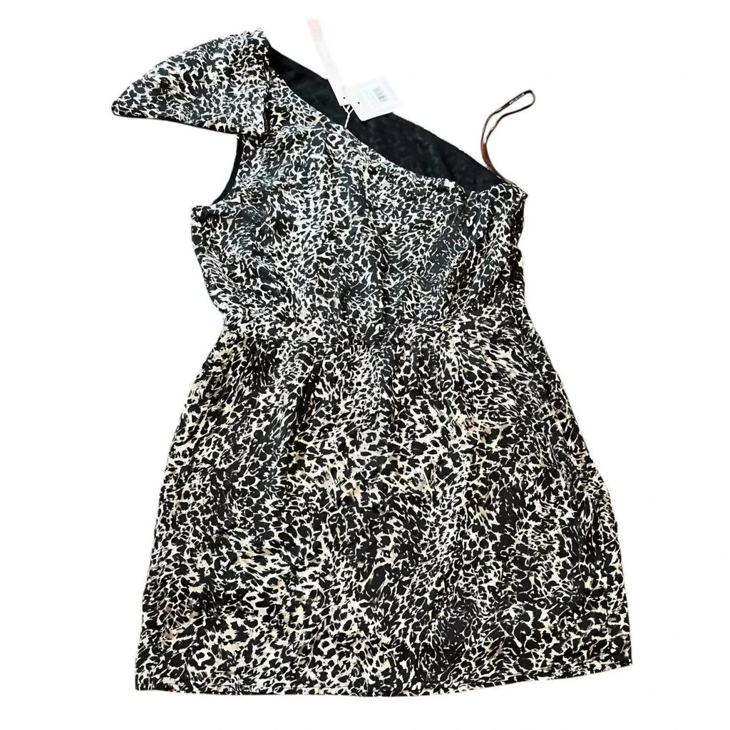 Avec Les Filles Avec Les Filles - Animal Print One Shoulder Dress 2