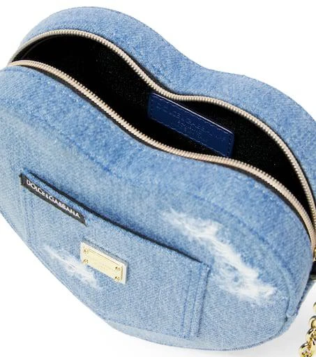 Dolce & Gabbana Heart leather-trimmed denim tote bag 2
