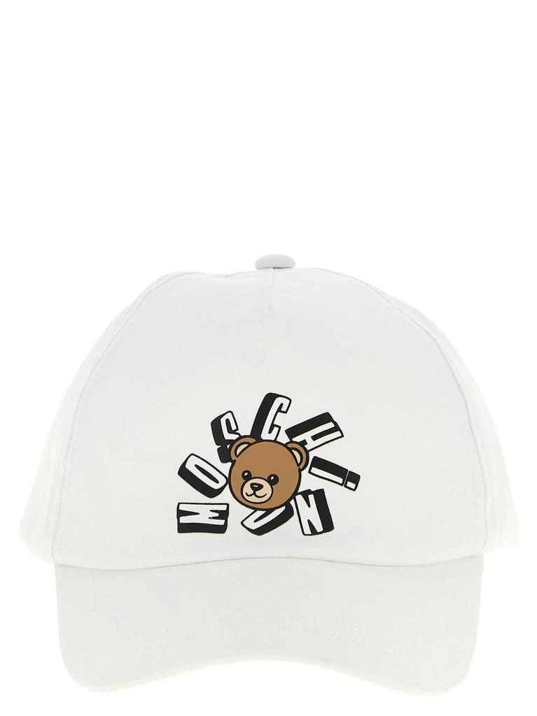Moschino Moschino Kids Logo Printed Baseball Cap