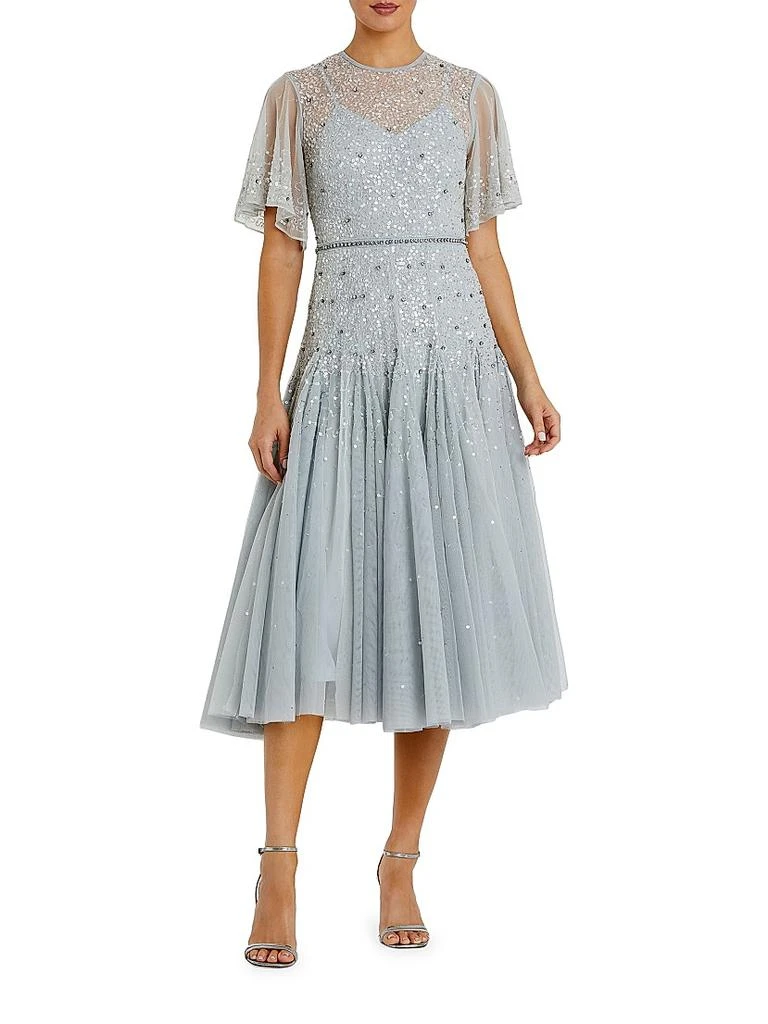 Mac Duggal Embroidered Floral Frill Midi-dress - Dresses & Skirts - Compare  Prices from 7+ Stores - Free Shipping - BeyondStyle