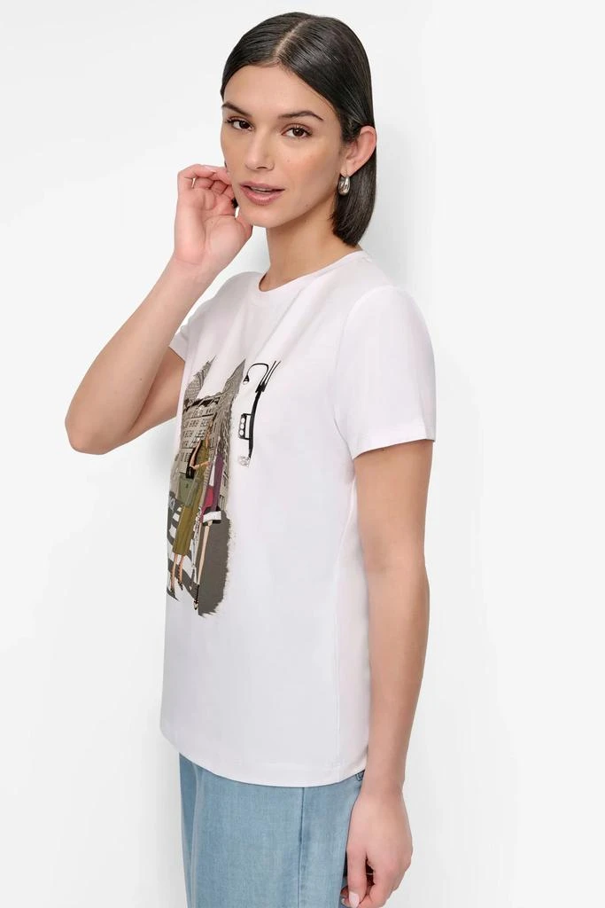 DKNY FIFTH AVE EMBELLISHED GRAPHIC TEE 3