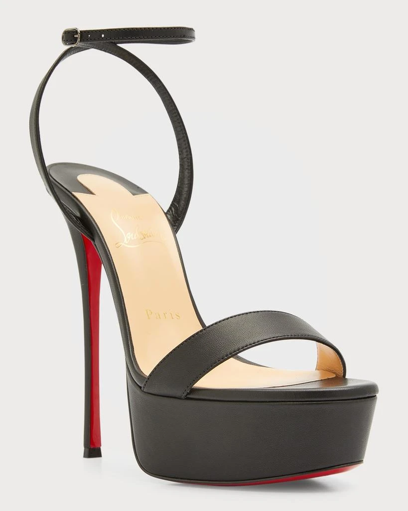 Christian Louboutin Loubi Queen Red Sole Platform Sandals 3
