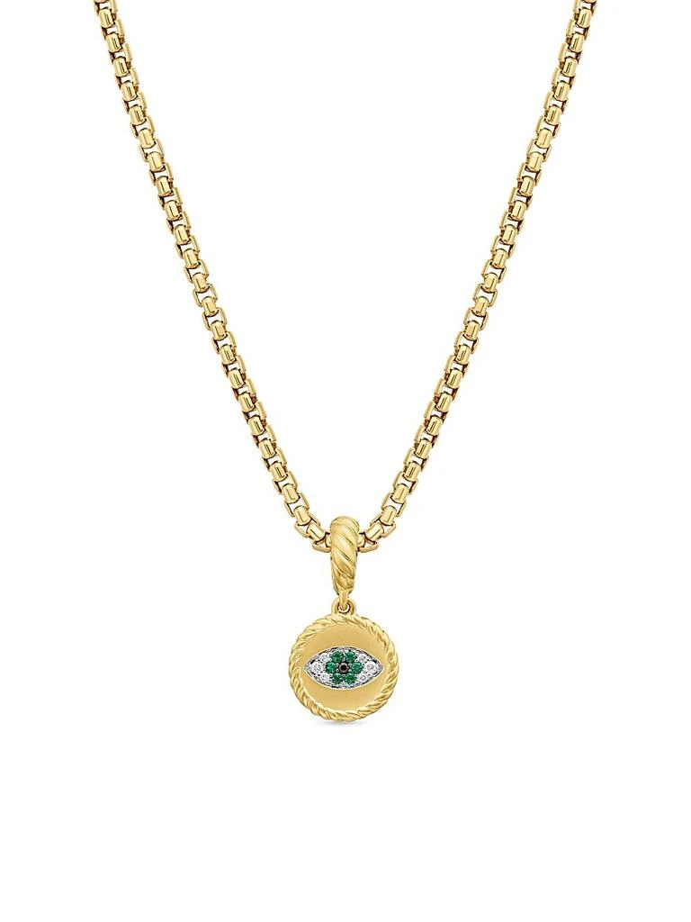 David Yurman Evil Eye Amulet in 18K Yellow Gold 1