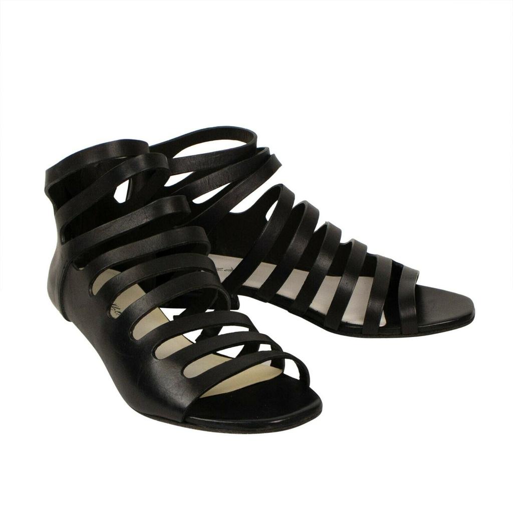 Marsell Marsell 'Sandaletto' Calf Skin Leather Heels Sandals - Black