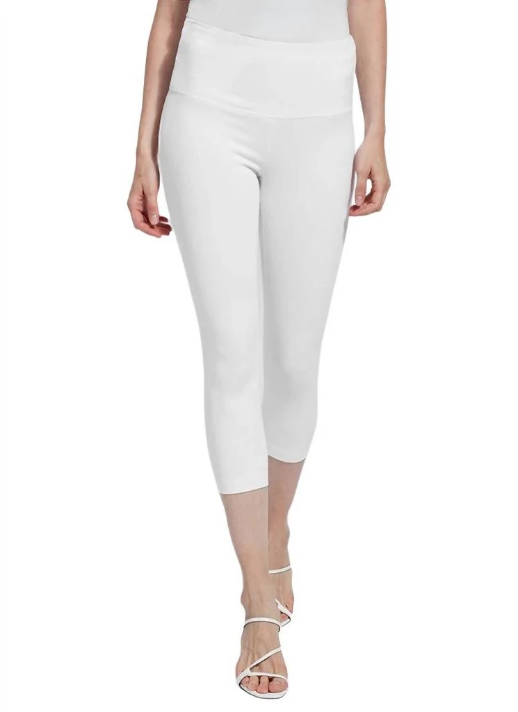 Lyssé Denim Capri Pant - 21" Inseam In White 1