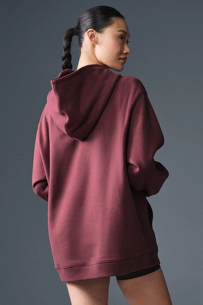 Alo Renown Heavy Weight Hoodie - Burgundy Truffle 2