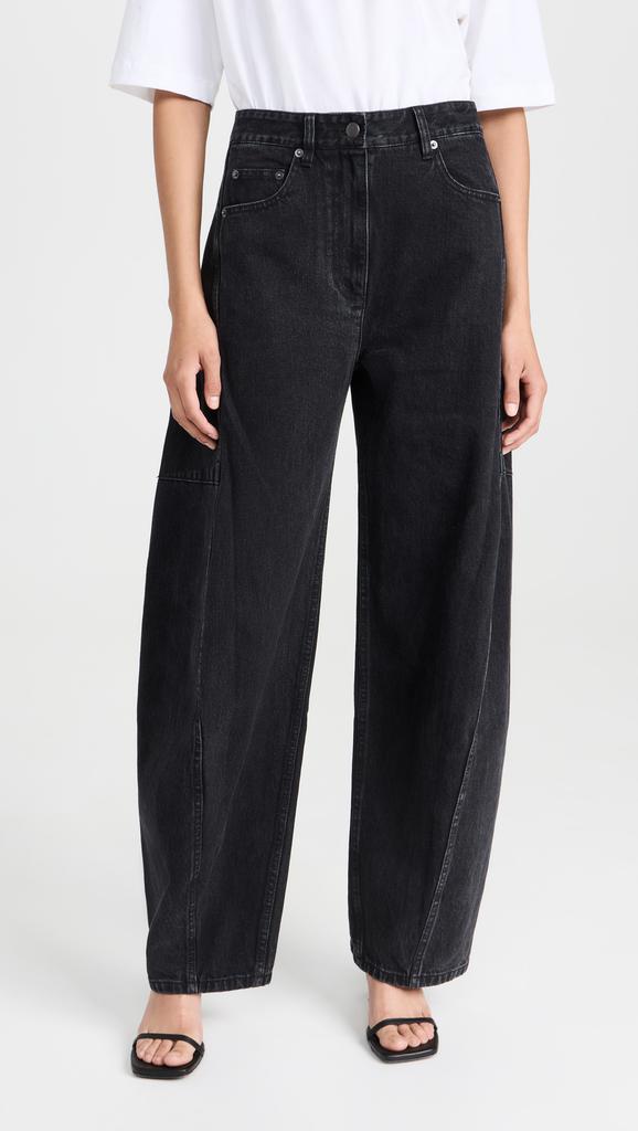 Tibi Black Denim Sid Jeans