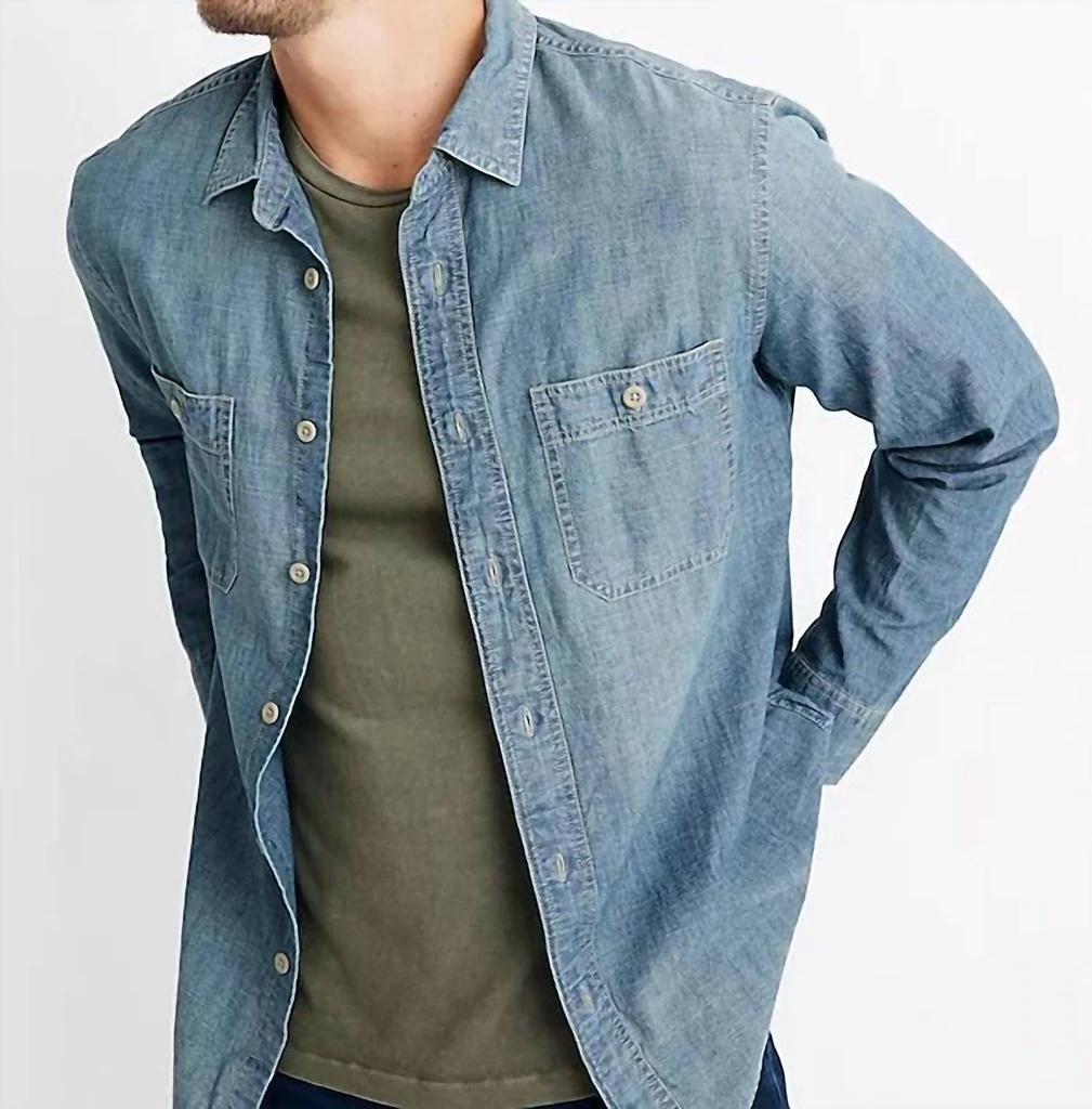 Madewell Madewell - Men's S Classic Chambray Button Up Shirt 1