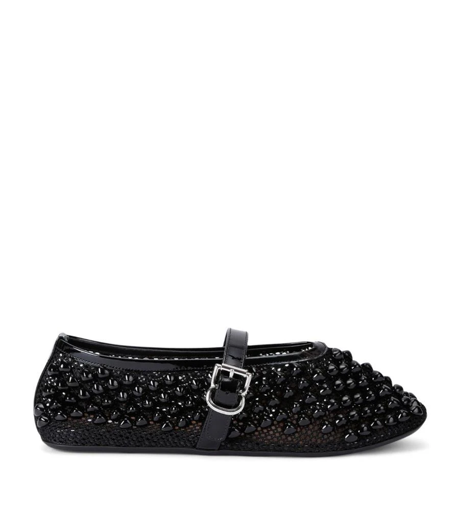 Alaïa Bead Mesh Ballet Flats 1