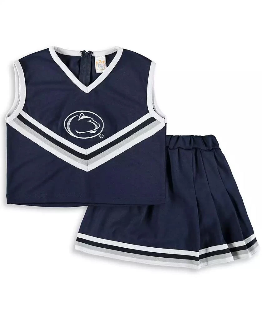 Little King Apparel Big Girls Navy Penn State Nittany Lions Two-Piece Cheer Set 1