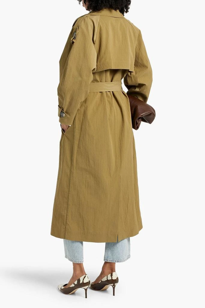 RÓHE Cotton-blend seersucker trench coat 3