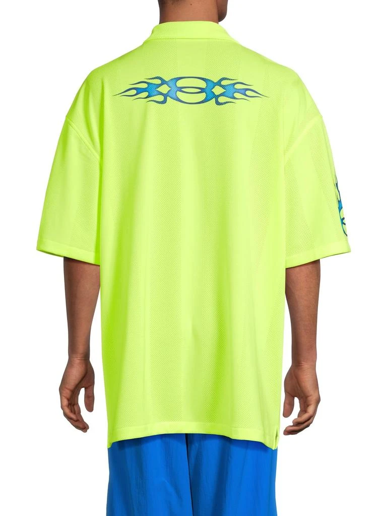 Balenciaga Logo Graphic Camp Shirt 2