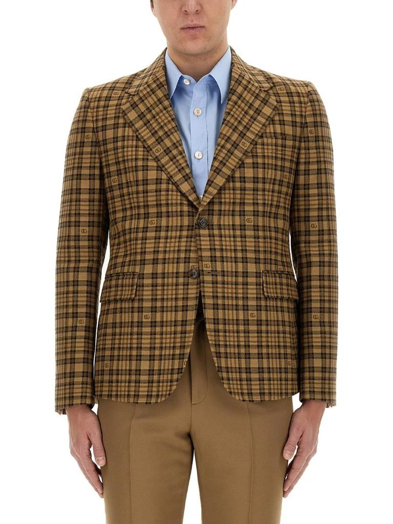 Gucci Gucci Checkered Button-Up Jacket 1