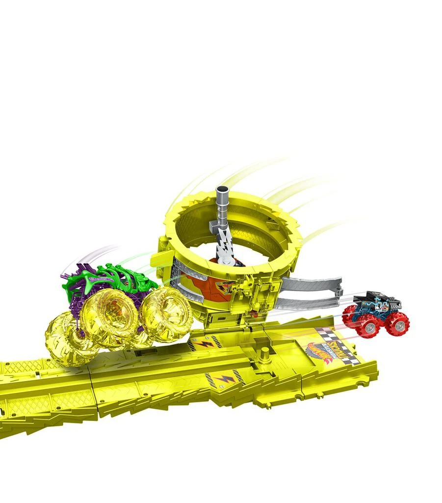 Hot Wheels Monster Trucks Power Smashers Charge & Chase Challenge Track Set (116cm) 4