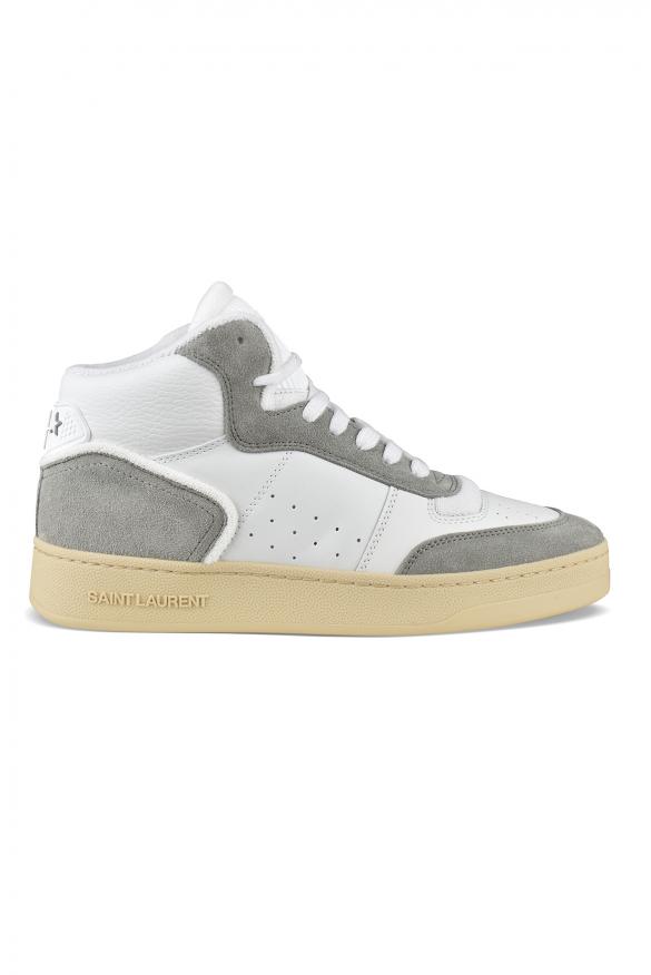 【Saint Laurent】LAX MID TOP SNEAKER GREENWICH◆75731700NI0 Saint Laurent Men's Lax Mid Top Sneaker Greenwich In