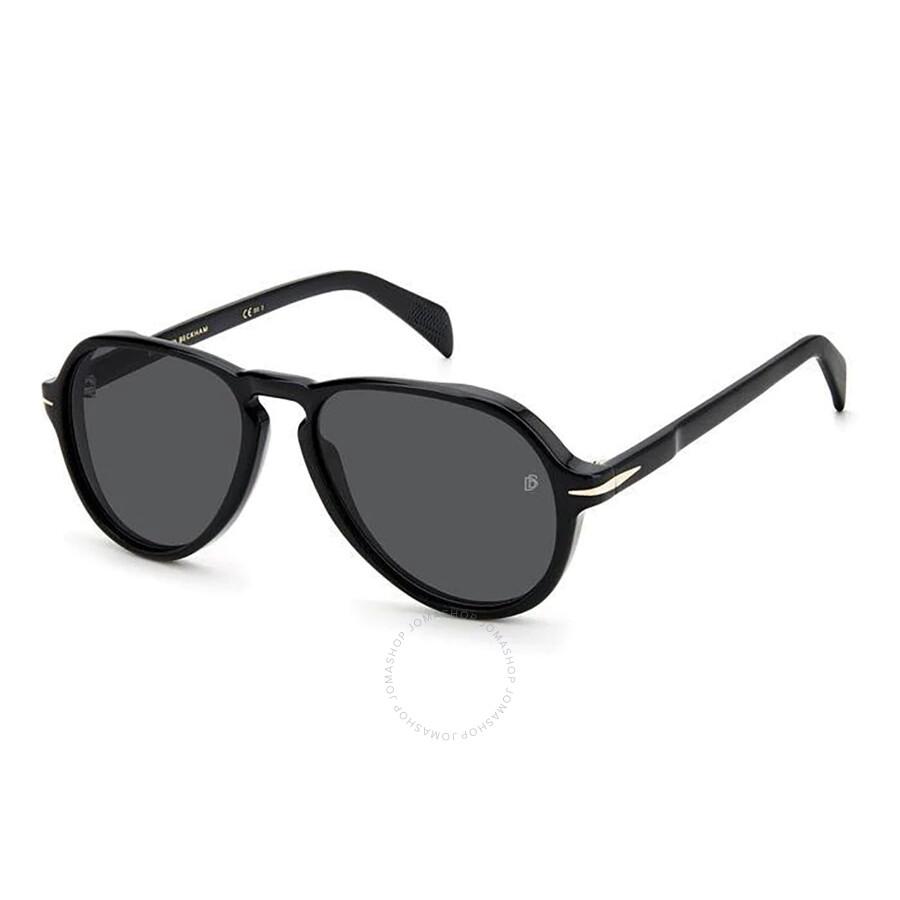 David Beckham Grey Pilot Men's Sunglasses DB 7079/S 0807/IR 55