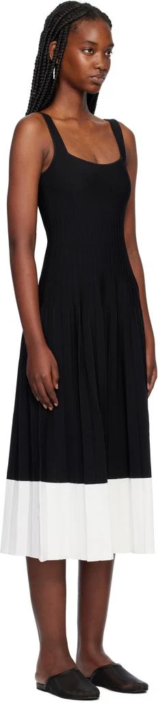 Staud Black & White Ellison Midi Dress 2