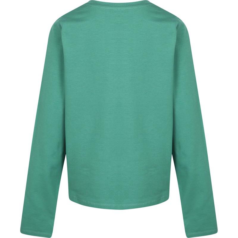 Esprit Photoprint long sleeve t shirt in green