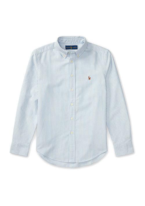 Ralph Lauren Childrenswear Lauren Childrenswear Boys 8 20 Striped Cotton Oxford Shirt