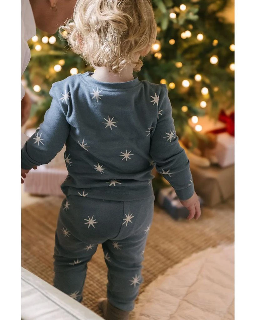 Pehr Unisex Starry Midnight Ribbed Pajama Set - Baby, Toddler 6