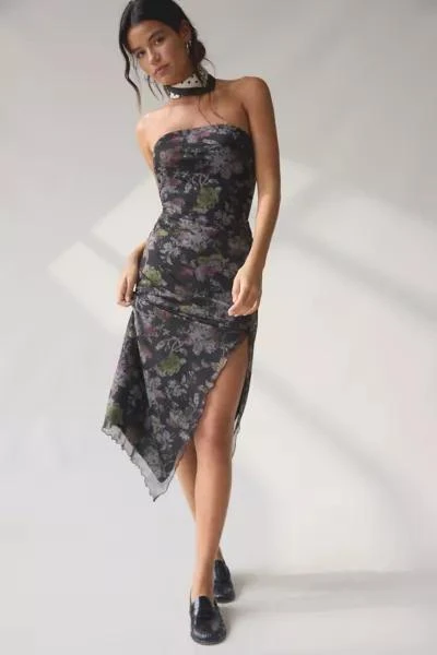 Urban Outfitters UO Samara Mesh Strapless Midi Dress 1