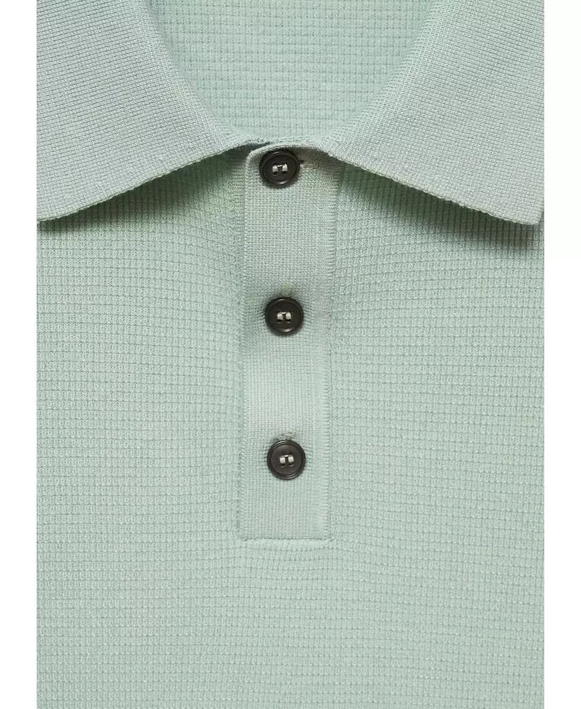 Mango Men's Structured Fine-Knit Polo Shirt 3