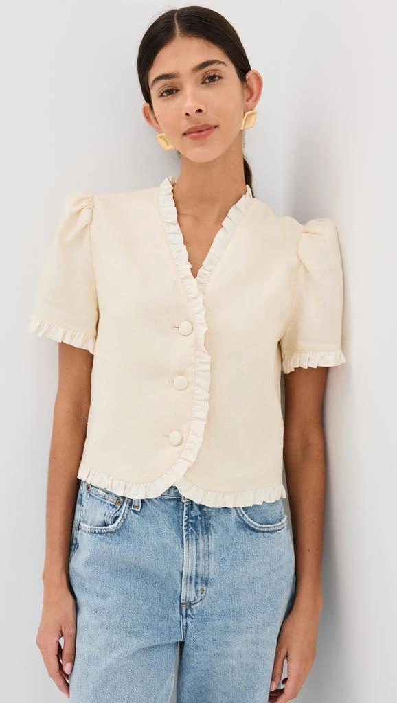 Reformation Bess Linen Top 1