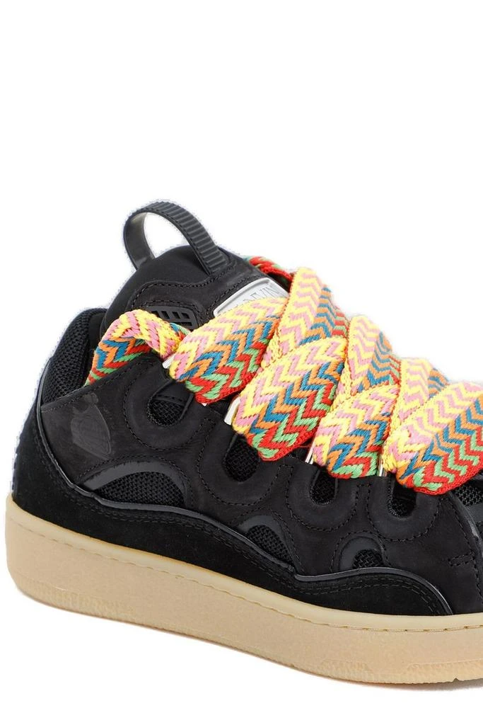 Lanvin Lanvin Curb Round Toe Lace-Up Sneakers 4