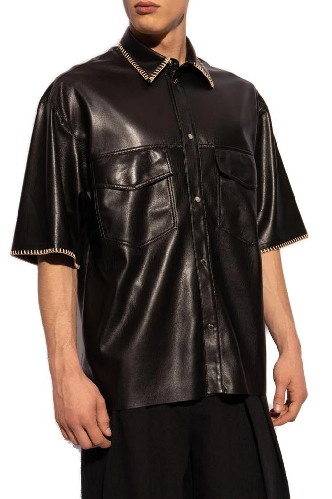 Nanushka Nanushka Mance Trim-Detailed Short-Sleeved Boxy Shirt 2