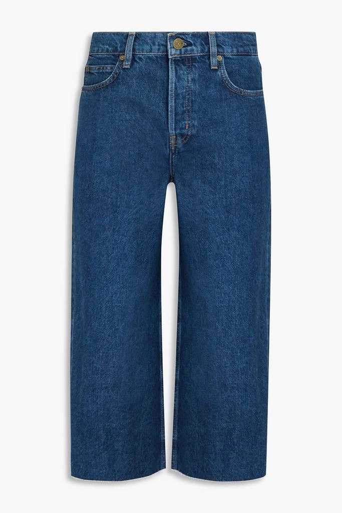 FRAME Cropped high-rise straight-leg jeans 1