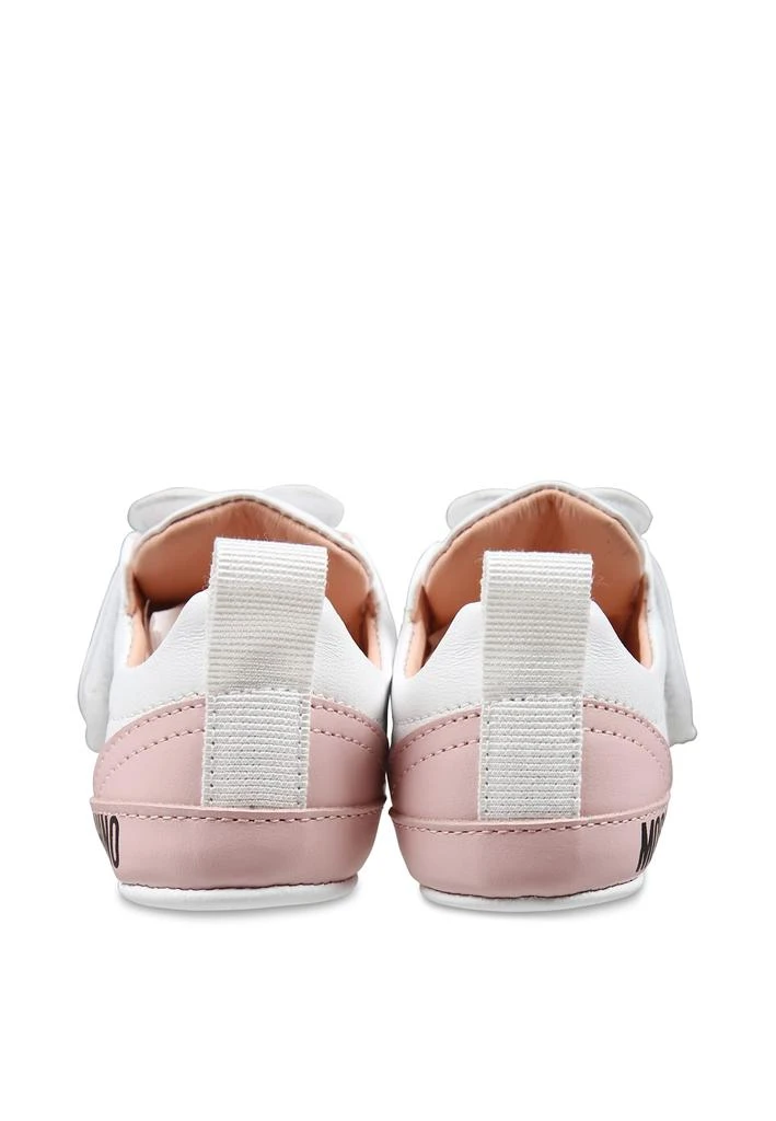 Moschino Pink Sneakers For Baby Girl With Teddy Bear 4