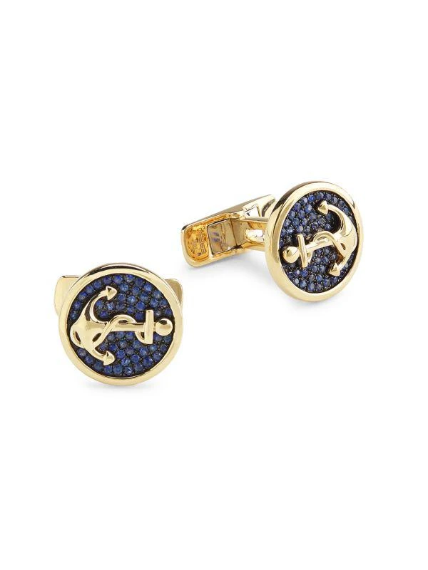 Effy 14K Yellow Gold
Sapphire Cufflinks 1